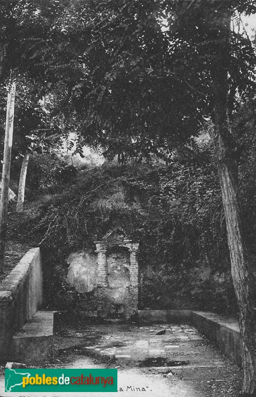 Martorell - Font de la Mina (postal antiga)