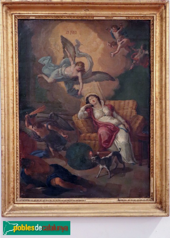 Museu Vicenç Ros - El Somni de la Beata Juana de Aza (atribuït a Pau Rigalt i Fargas, 1860)