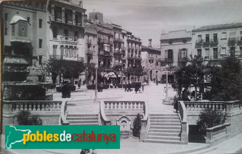 Valls - Plaça del Pati del Castell, postal antiga