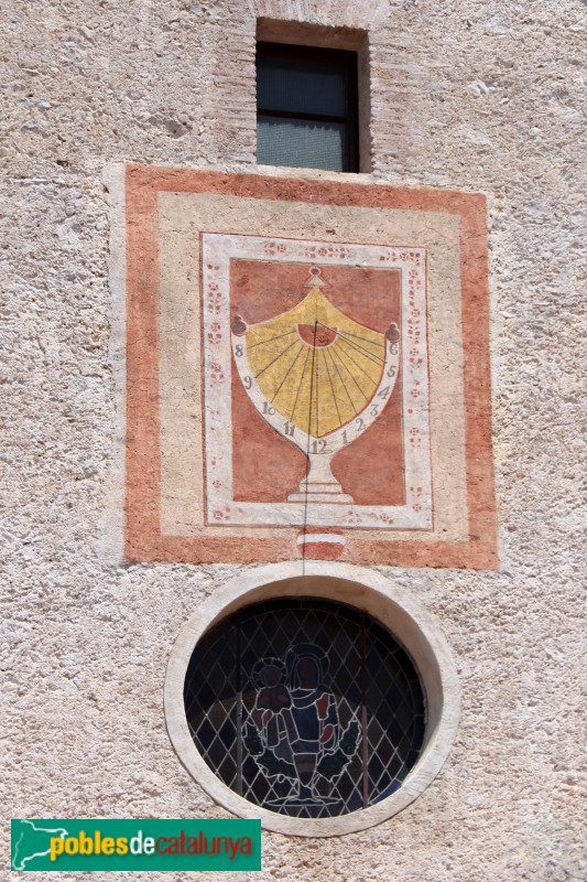 Valls - Església de la M.D. del Lledó, rellotge de sol