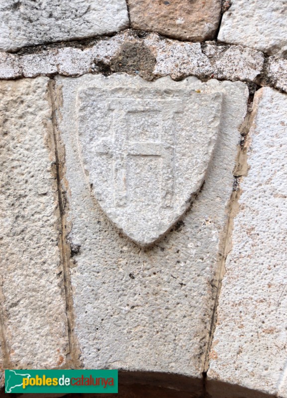 El Rourell - Casal dels Marquesos de Vallgornera, escut de la família Baldric