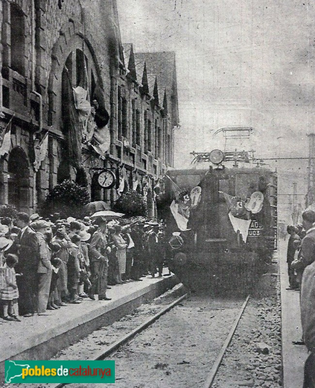 Puigcerdà - Inauguració de la línia electrificada (1929)