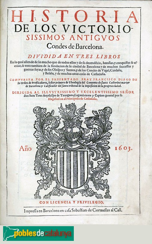 Portada d'una edició de la impremta Cormellas, de l'any 1604
