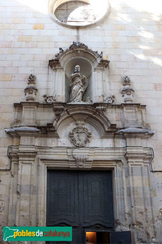 Barcelona - Església de Sant Felip Neri, portada