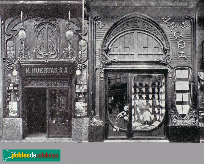 Barcelona - Antiga llenceria Jaumà, inicis del segle XX