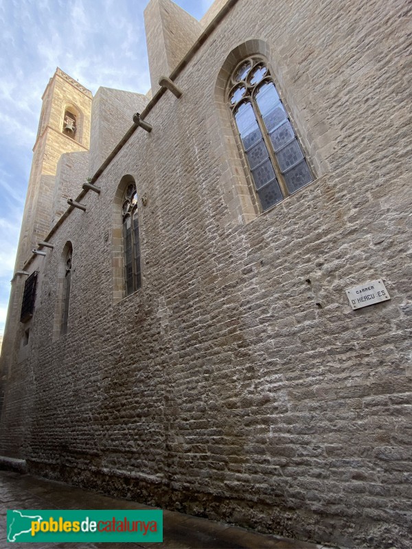 Barcelona - Església dels Sants Just i Pastor, façana lateral
