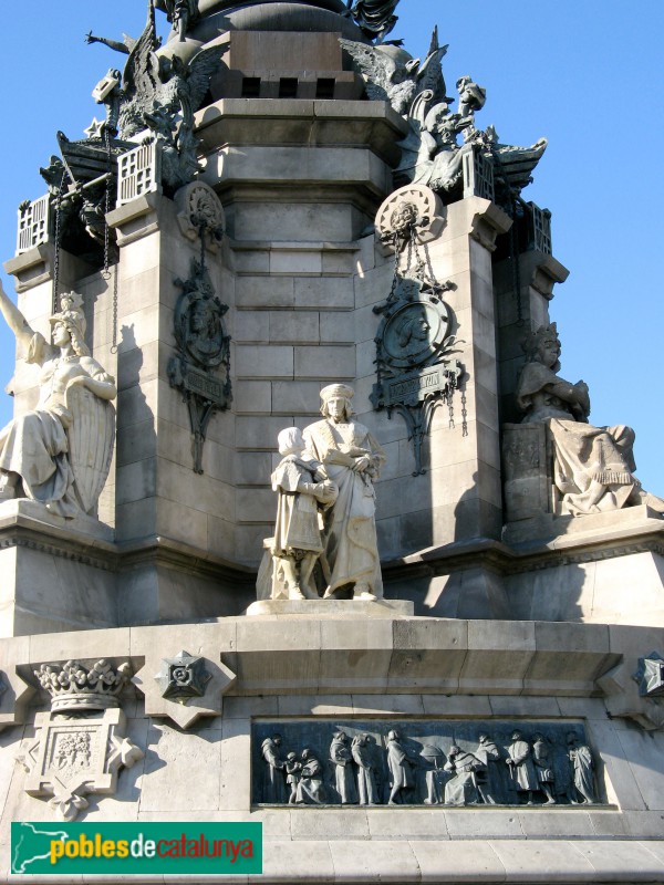 Barcelona - Monument a Colom: Jaume Ferrer de Blanes