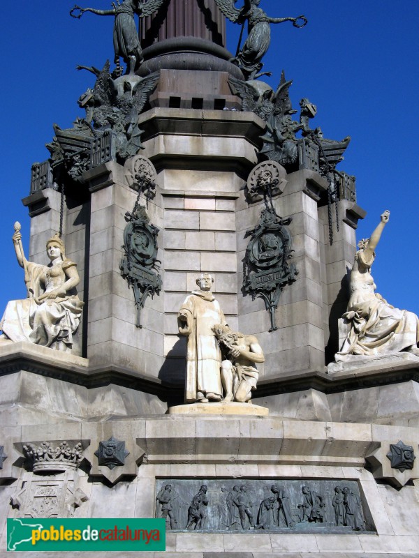 Barcelona - Monument a Colom: Fra Bernat Boïl