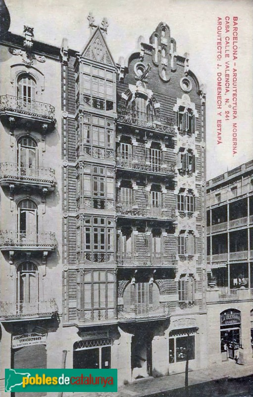 Barcelona - València, 241, postal antiga