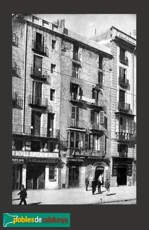 Barcelona - Passeig Colom, 2, abans de la reforma