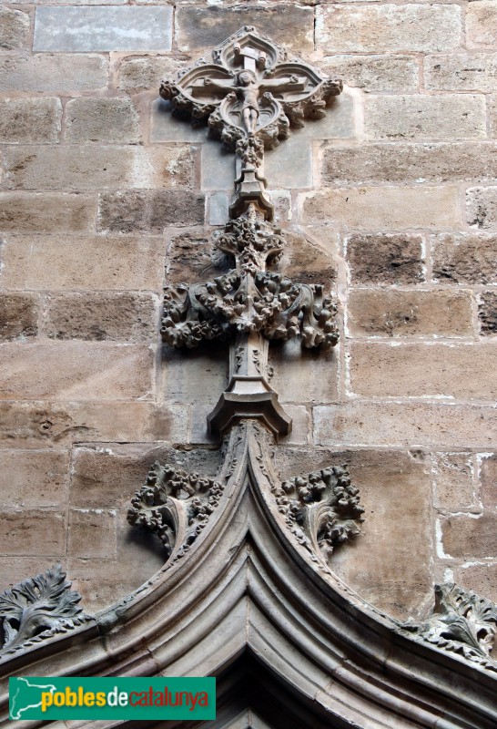 Barcelona - Catedral. Porta de la Pietat