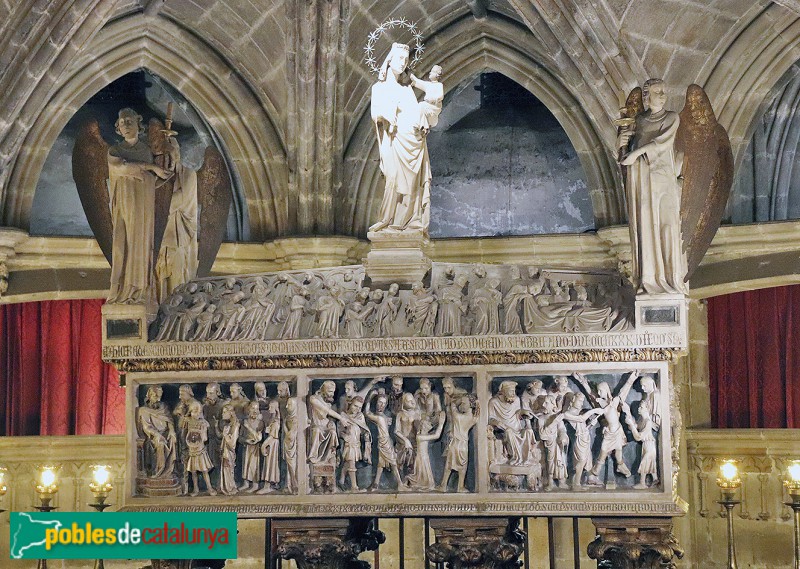 Barcelona - Cripta de la catedral. Sarcòfag de santa Eulàlia