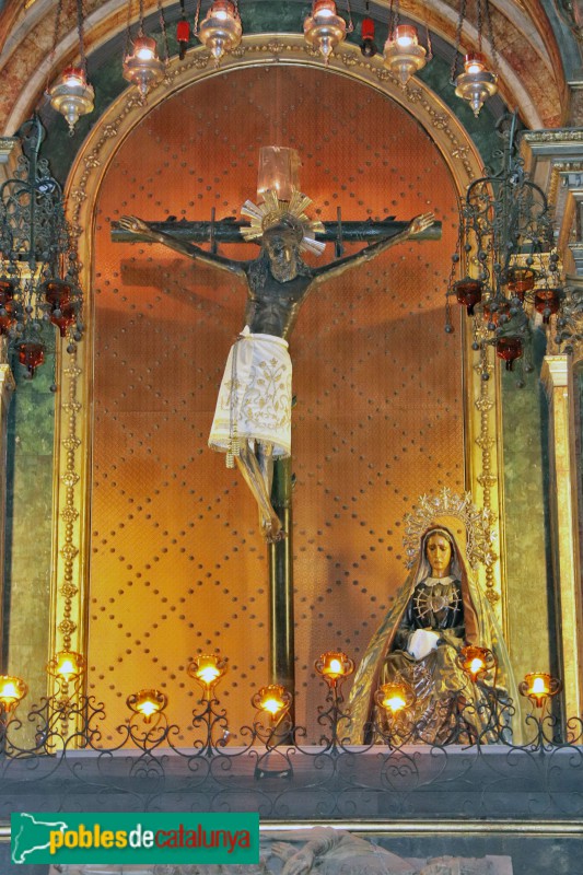 Barcelona - Catedral. Capella del Santíssim. Crist de Lepant