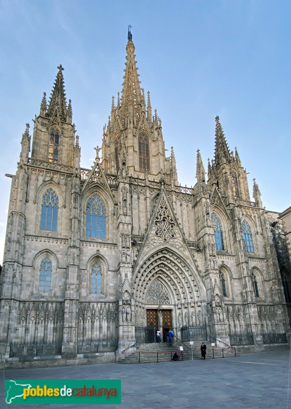 Barcelona - Catedral. Façana principal