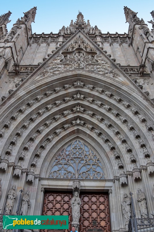 Barcelona - Catedral. Façana principal