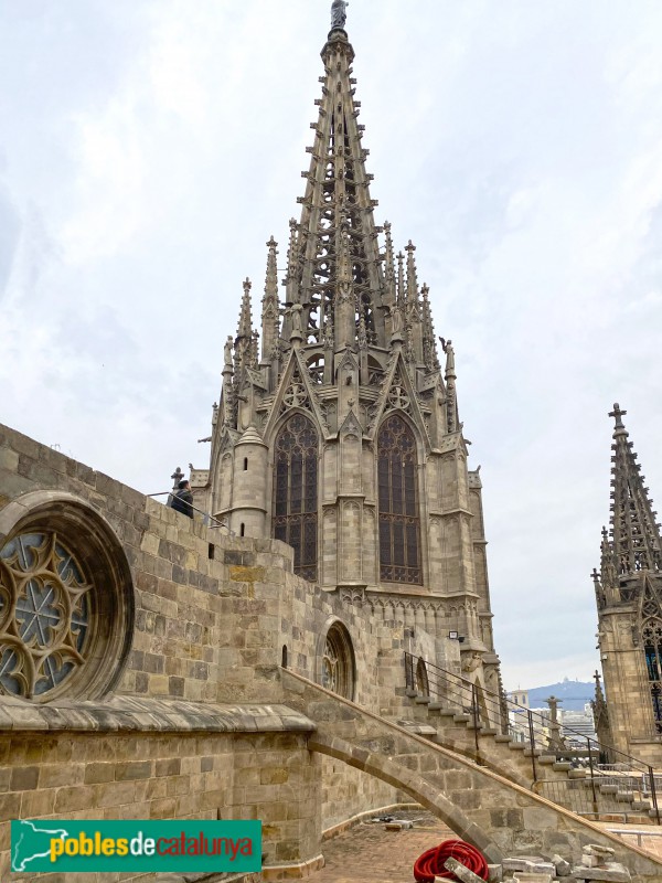 Barcelona - Catedral. Cimbori