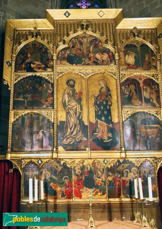 Barcelona - Catedral. Capella de santa Maria Magdalena, sant Bartomeu i santa Isabel