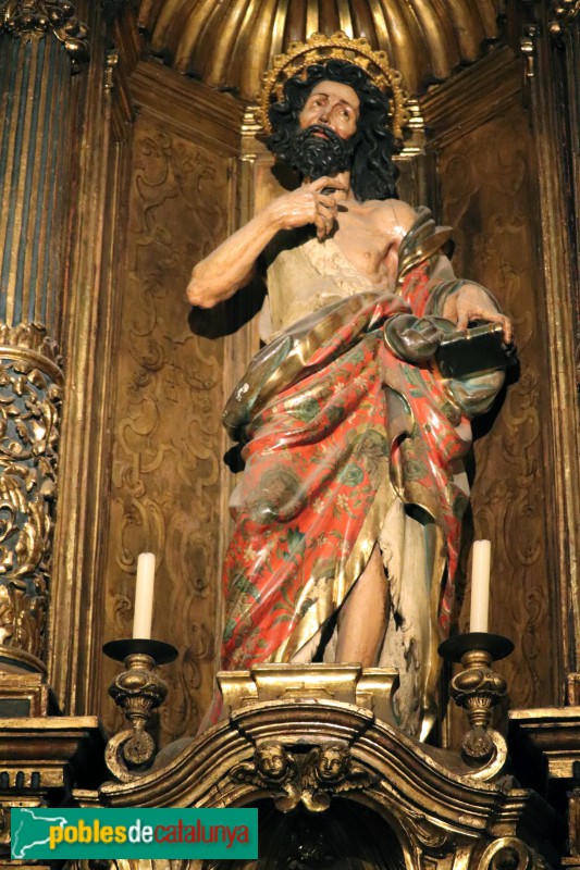 Barcelona - Catedral. Retaule de Sant Joan Baptista i Sant Josep