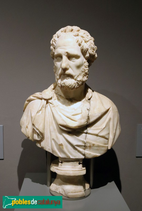 MUHBA - Bust masculí de marbre (segle II dC)