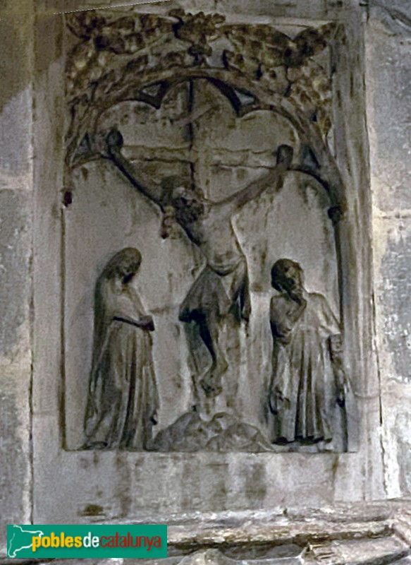 Barcelona - Catedral. Calvari al sepulcre del bisbe Ponç de Gualba