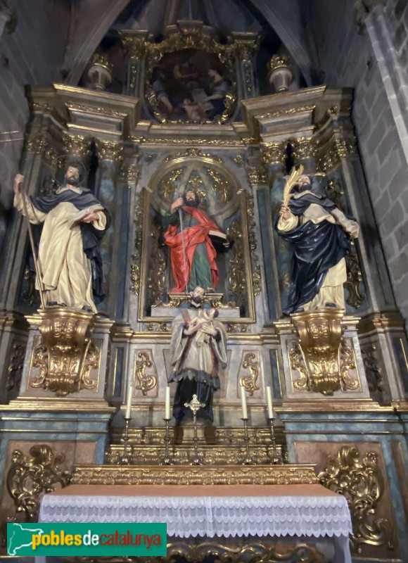 Barcelona - Catedral. Retaule de Sant Pau
