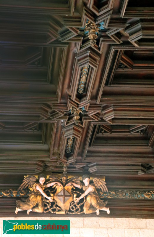 Barcelona - Palau de la Generalitat. Saló Daurat. Àngels (1527) (Foto: Albert Esteves, 2020) Barcelona - Palau de la Generalitat. Saló Daurat. Àngels (1527)