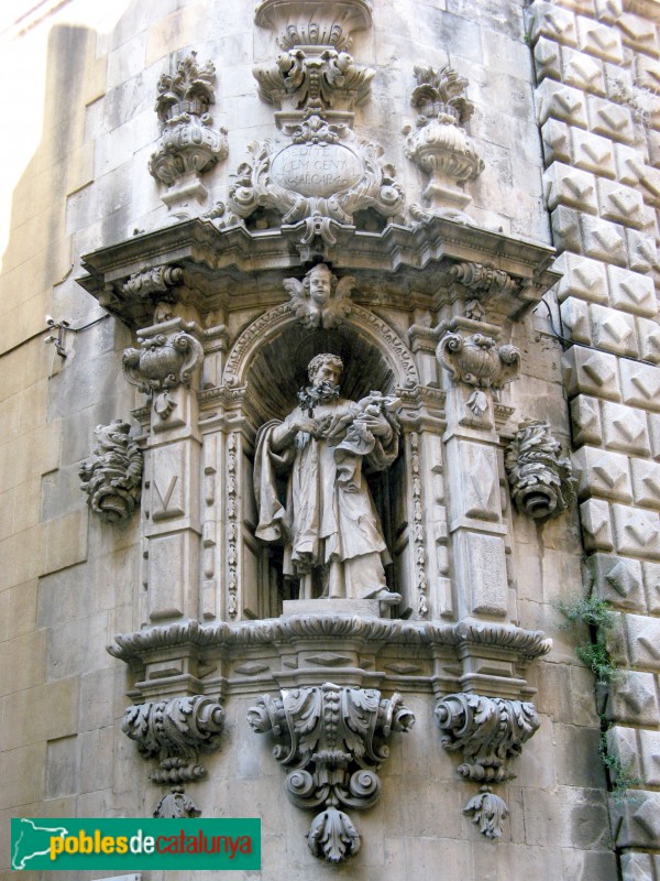Barcelona - Església de Betlem. Fornícula de sant Francesc Xavier