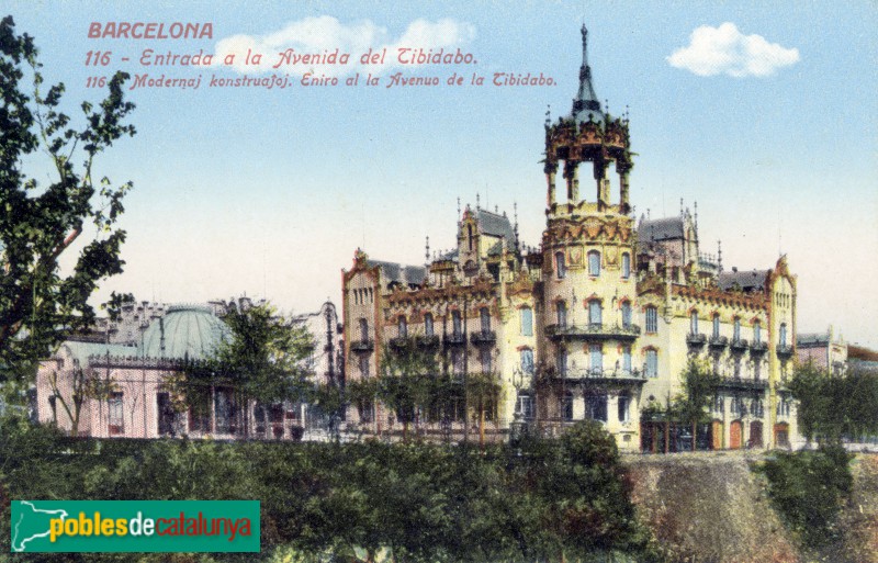 Barcelona - Torre Andreu (La Rotonda), postal antiga