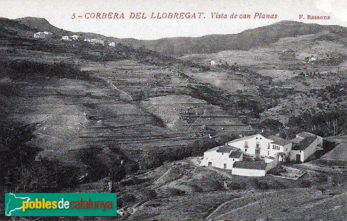 Corbera de Llobregat - Can Planes. Postal antiga