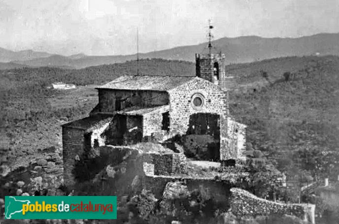 Corbera de Llobregat - Església de Santa Maria. Postal antiga