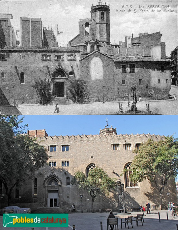 Barcelona - Sant Pere de les Puelles. Abans i després de la reforma