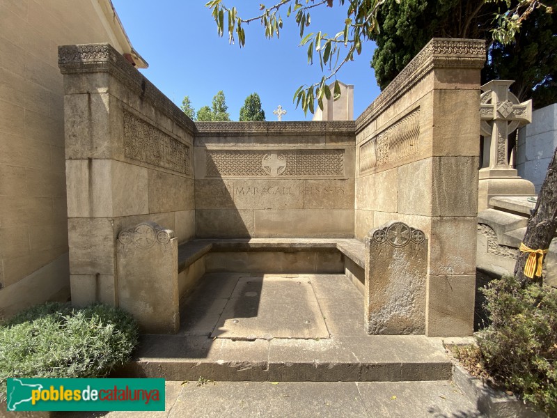 Barcelona - Cementiri de Sant Gervasi. Sepulcre Joan Maragall
