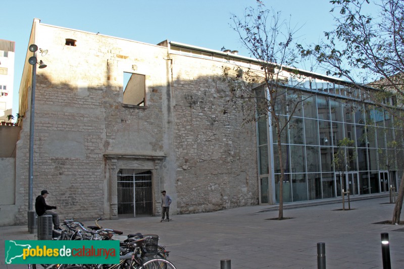 Barcelona - Convent de Sant Agustí, façana de la plaça de l'Acadèmia