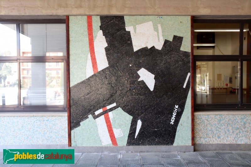 Barcelona - Llars Mundet. Mural <i>Planimetria</i>