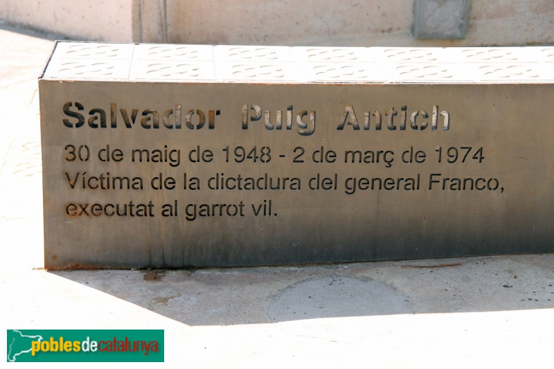 Barcelona - Monument a Salvador Puig Antich