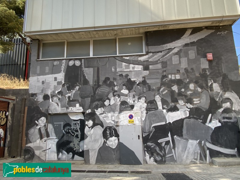 Barcelona  - Ateneu Popular de Nou Barris. Mural del 40 aniversari