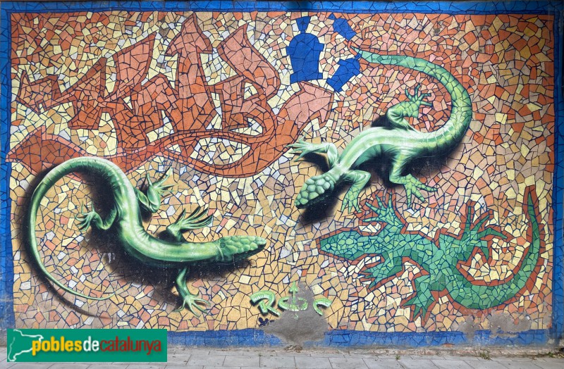 Barcelona - Mural de les Sargantanes