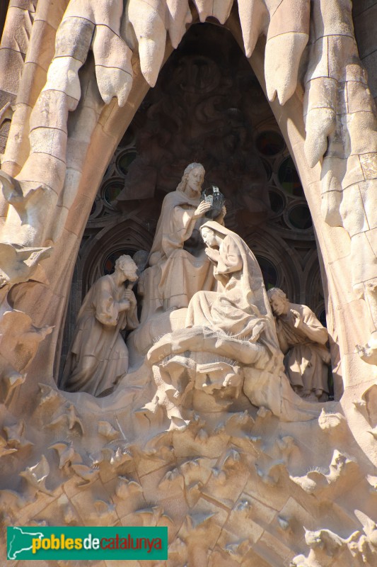 Barcelona - Sagrada Família. Coronació de Maria
