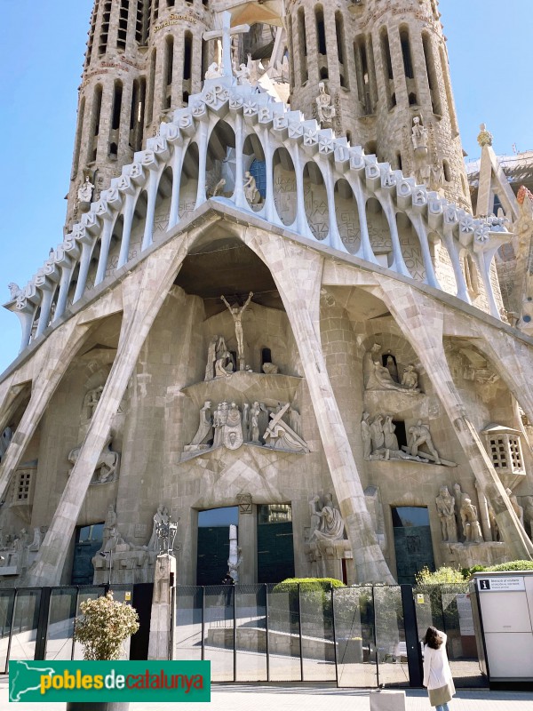 Barcelona - Sagrada Família. Façana de la Passió