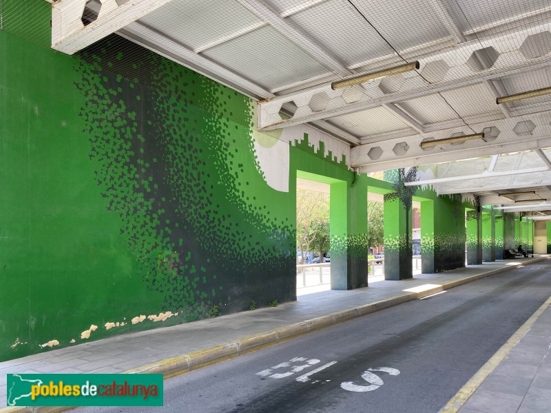 Cornellà de Llobregat - Mural de l'Estació d'Autobusos