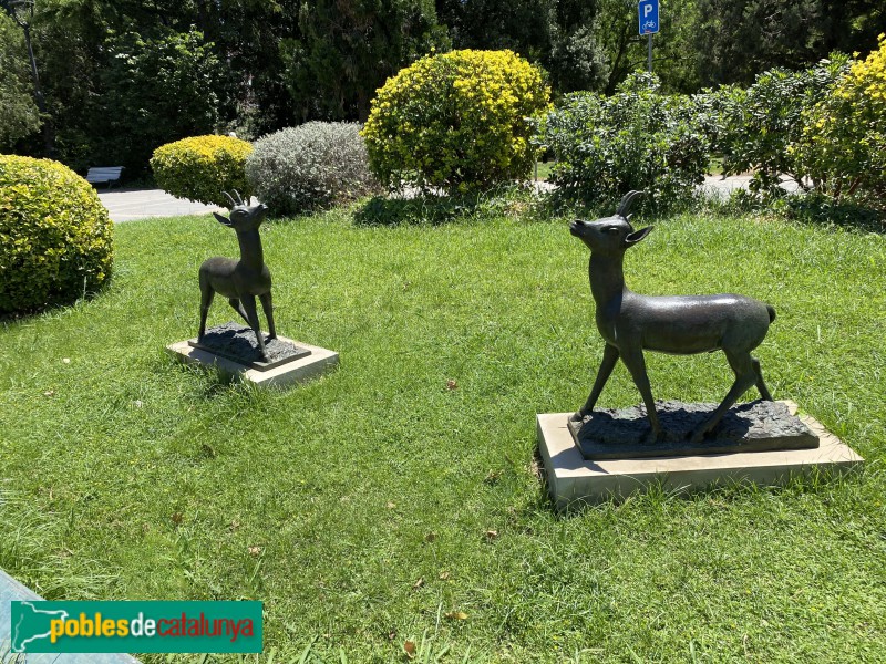 Barcelona - Escultures d'animals als Jardins Vicens Vives