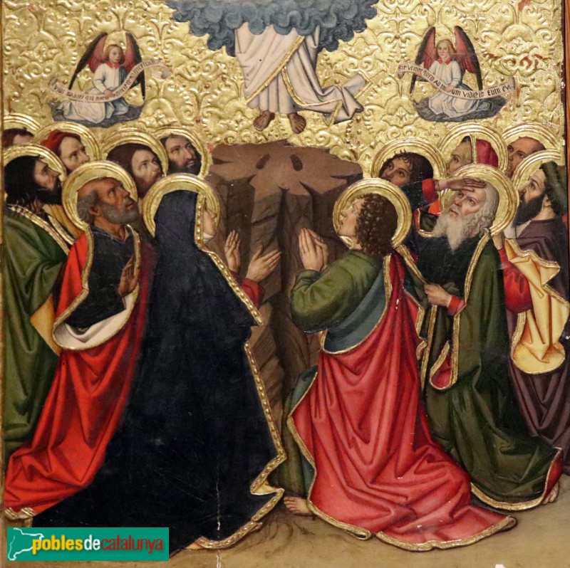 Tortosa - Museu de la Catedral. Retaule de la Transfiguració. Ascensió de Jesús