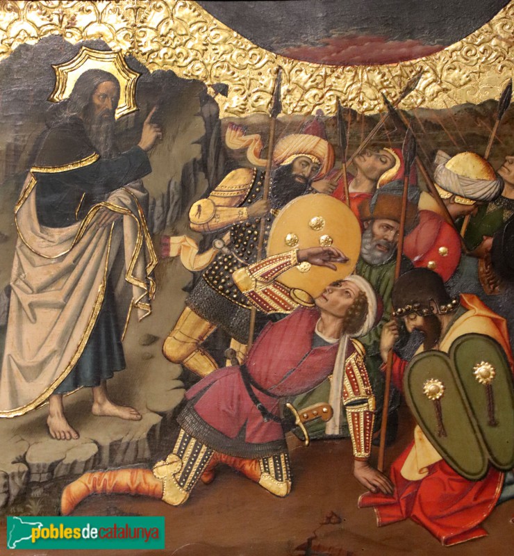 Tortosa - Museu de la Catedral. Retaule de la Transfiguració. Extermini dels soldats del rei Ahazià d'Israel