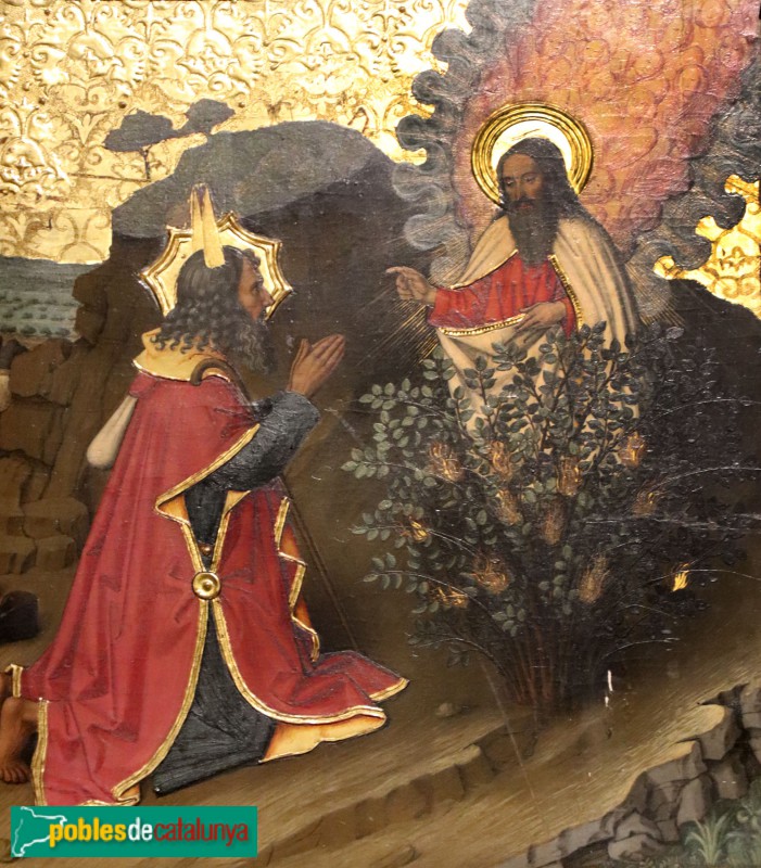 Tortosa - Museu de la Catedral. Retaule de la Transfiguració. L'esbarzer ardent