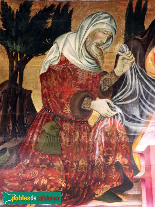 Tortosa - Museu. Sant Enterrament, detall. Anònim, segle XIV