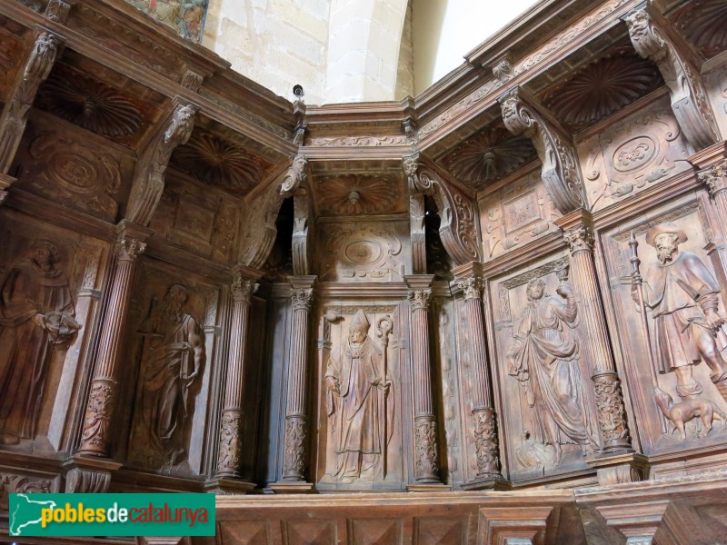 Tortosa - Museu de la Catedral. Cadirat del cor