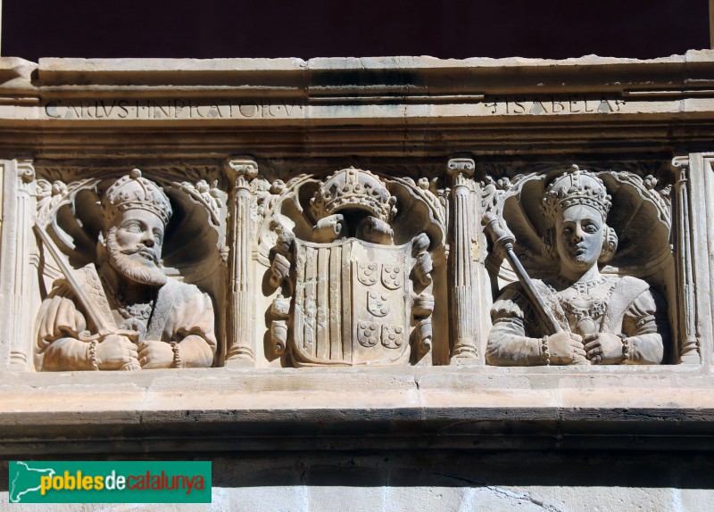 Tortosa - Col·legi de Sant Jaume i Sant Maties. Carles I i Isabel de Portugal