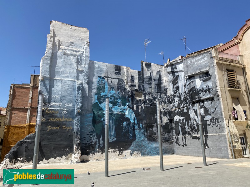 Tortosa - Mural dedicat a Gerard Vergés