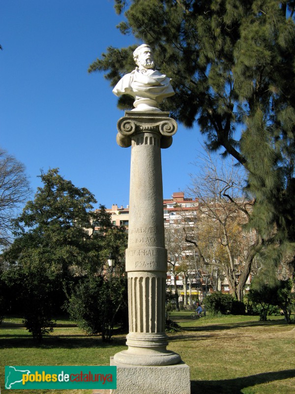 Barcelona - Parc de la Ciutadella. Bust de Víctor Balaguer