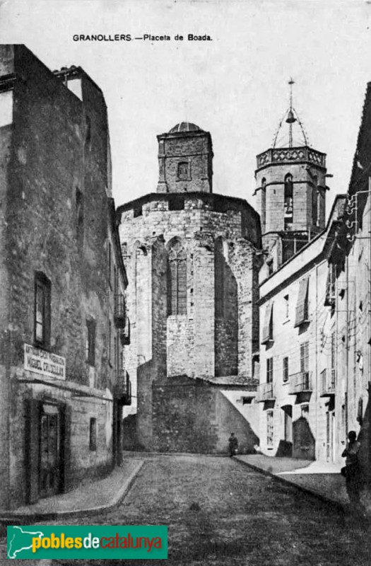 Granollers - Església gòtica de Sant Esteve. Postal